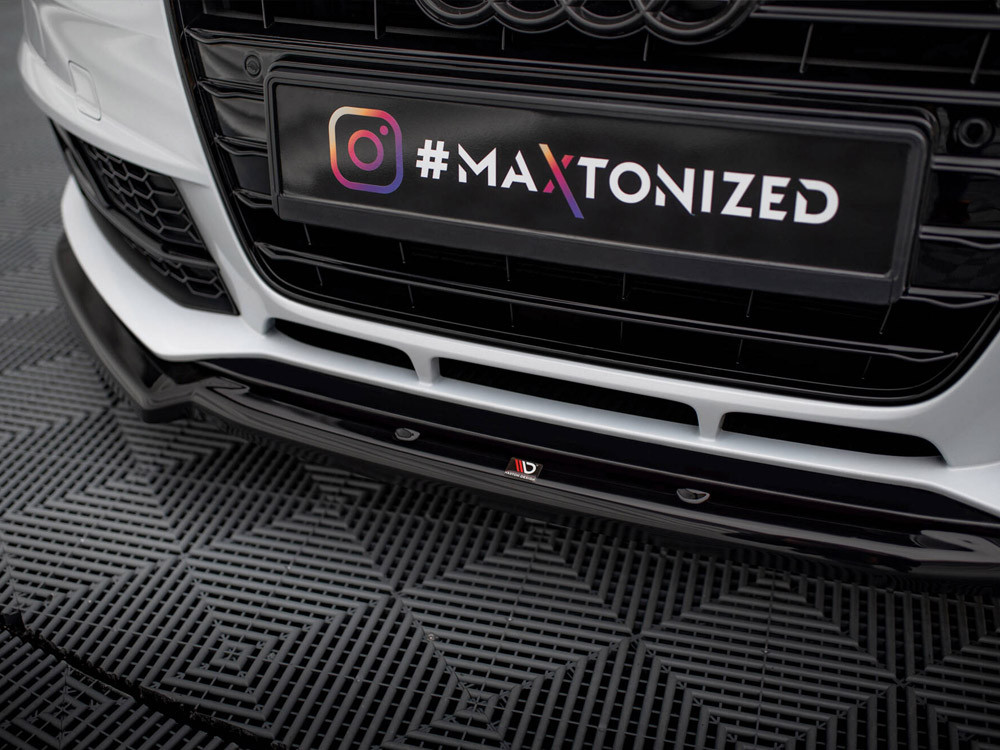 Maxton Front Splitter V.2 Audi A4 Competition B8 Facelift