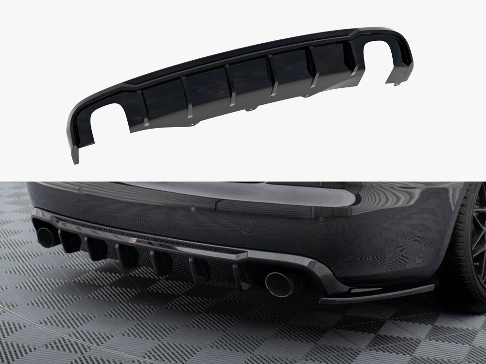 Maxton Rear Valance Audi A4 B8 Facelift (Version with single exhausts on both sides)