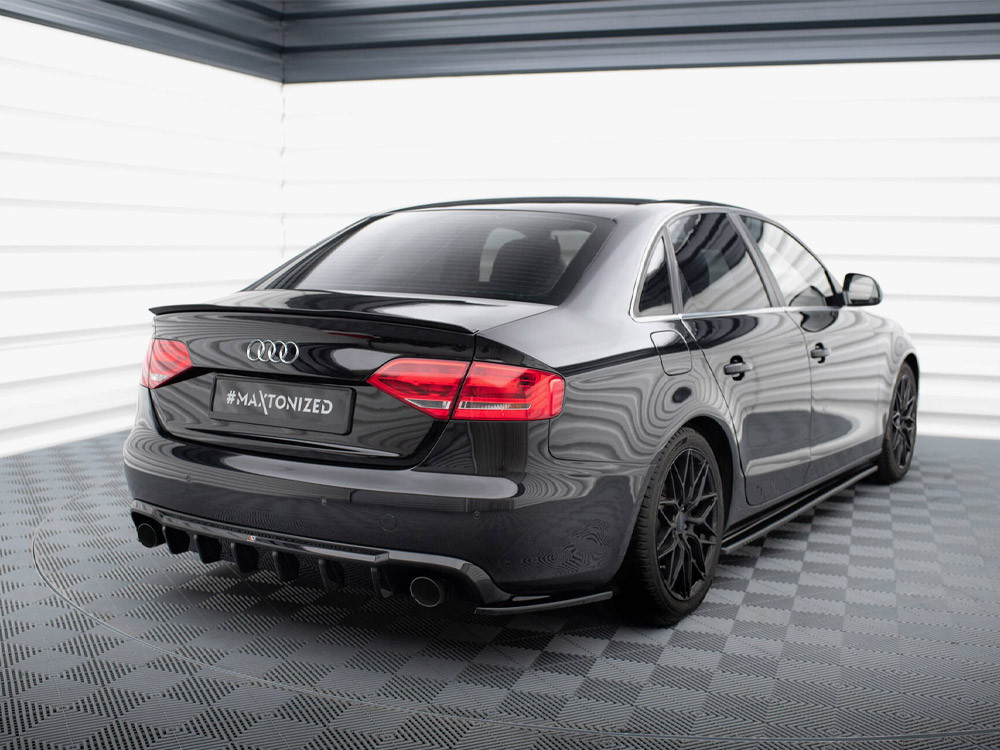 Maxton Rear Valance Audi A4 B8 Facelift (Version with single exhausts on both sides)