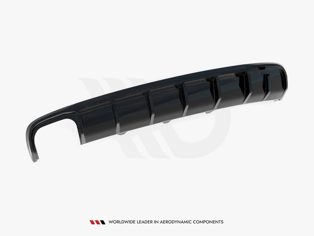 Maxton Rear Valance Audi A4 B8 Facelift (Single side dual exhaust version)