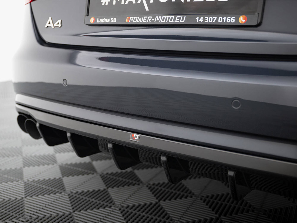 Maxton Rear Valance Audi A4 B8 Facelift (Version with dual exhausts on both sides) Maxton Rear Valance Audi A4 B8 Facelift (Version with dual exhausts on both sides)