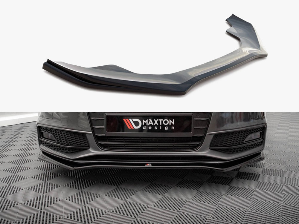 Maxton Front Splitter V.4 Audi A4 S-Line / S4 B8 Facelift Maxton Front Splitter V.4 Audi A4 S-Line / S4 B8 Facelift