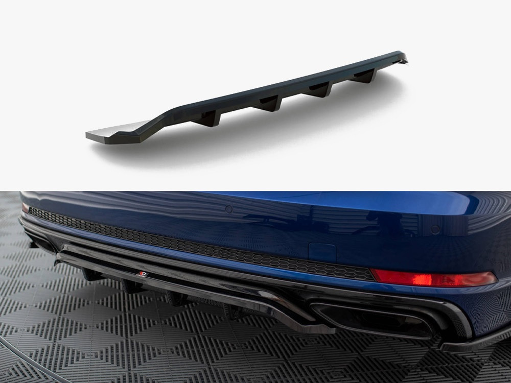 Maxton Central Rear Splitter (Vertical Bars) Audi A4 Competition B9 Maxton Central Rear Splitter (Vertical Bars) Audi A4 Competition B9