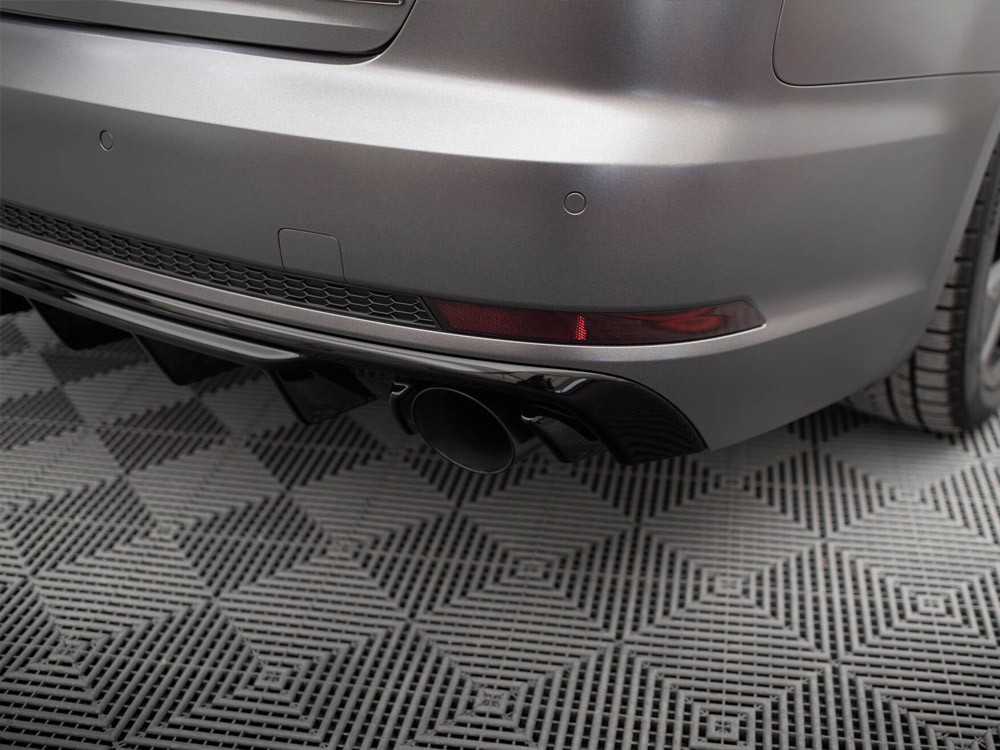 Maxton Rear Valance Audi A4 S-Line B9 (Version with single exhaust tips on both sides) Maxton Rear Valance Audi A4 S-Line B9 (Version with single exhaust tips on both sides)