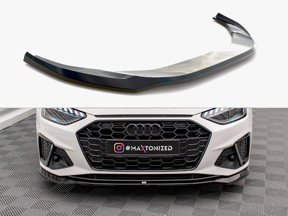Maxton Front Splitter V.2 Audi A4 S-Line / S4 B9 Facelift Maxton Front Splitter V.2 Audi A4 S-Line / S4 B9 Facelift
