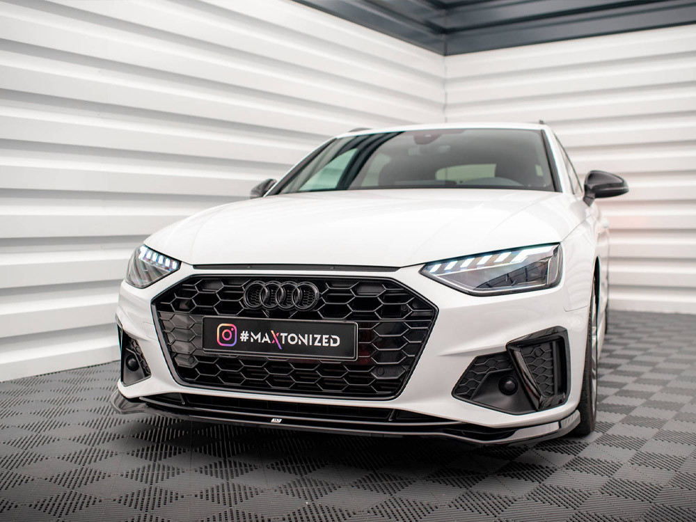 Maxton Front Splitter V.2 Audi A4 S-Line / S4 B9 Facelift Maxton Front Splitter V.2 Audi A4 S-Line / S4 B9 Facelift