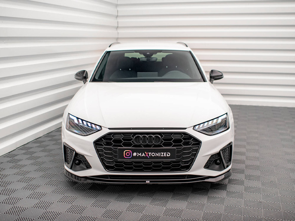 Maxton Front Splitter V.2 Audi A4 S-Line / S4 B9 Facelift Maxton Front Splitter V.2 Audi A4 S-Line / S4 B9 Facelift