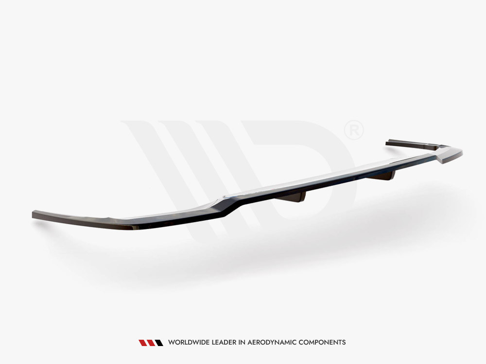 Maxton Central Rear Splitter (Vertical Bars) Audi A4 S-Line B9 Facelift