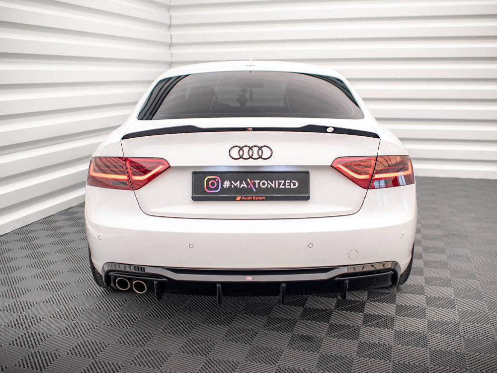 Maxton Rear Valance Audi A5 8T Facelift (Version with dual exhausts on one side)