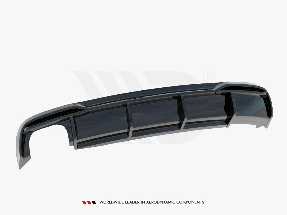 Maxton Rear Valance Audi A5 8T Facelift (Version with dual exhausts on one side)