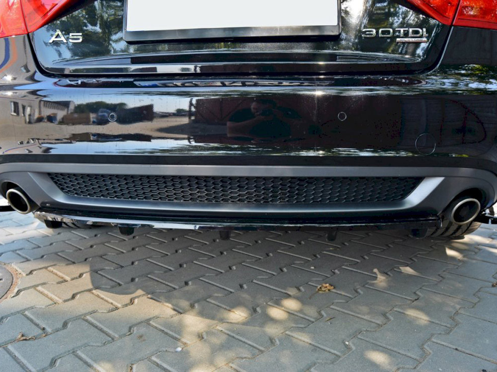 Maxton Central Rear Splitter (Vertical Bars) Audi A5 S-Line 8T Maxton Central Rear Splitter (Vertical Bars) Audi A5 S-Line 8T