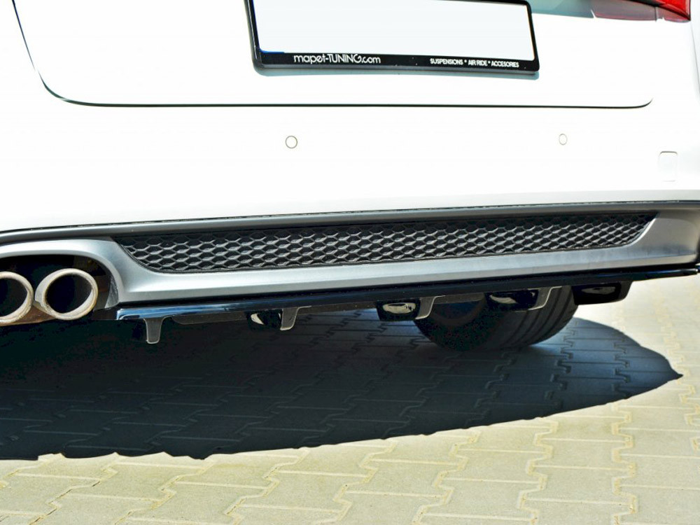 Maxton Central Rear Splitter Audi A6 C7 S-line Avant (2011-2014)