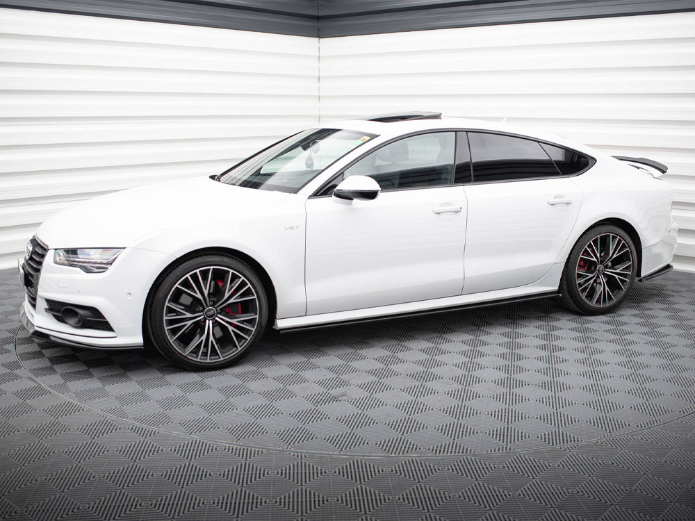 Maxton Side Skirts Diffusers Audi S7 / A7 S-Line C7 FL