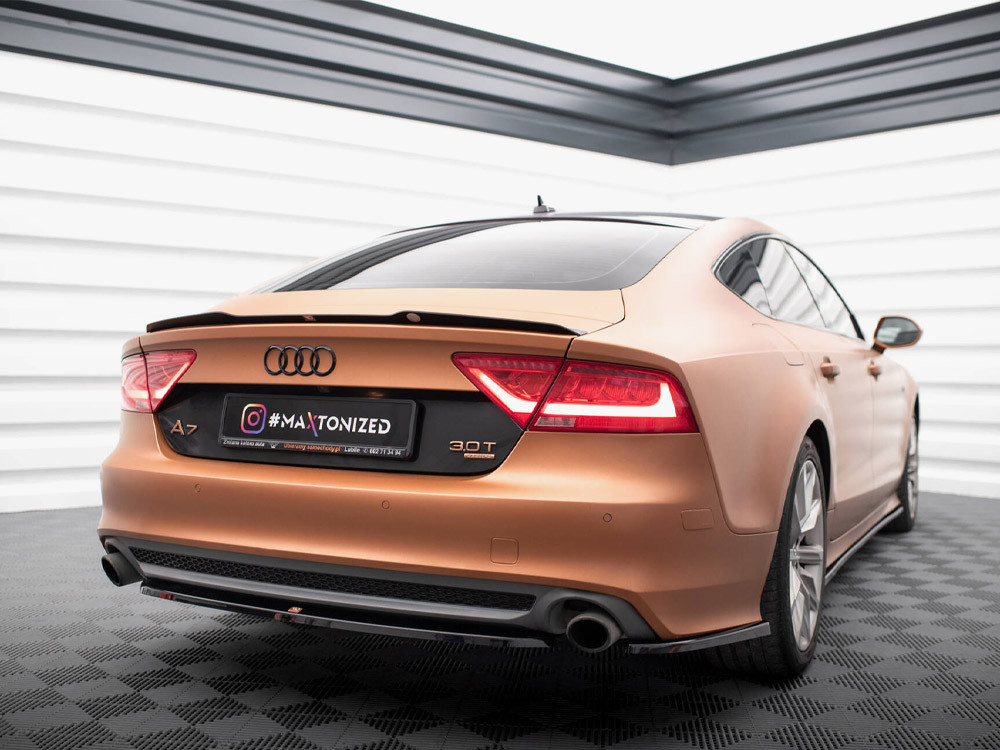 Maxton Central Rear Splitter Audi A7 S-Line C7
