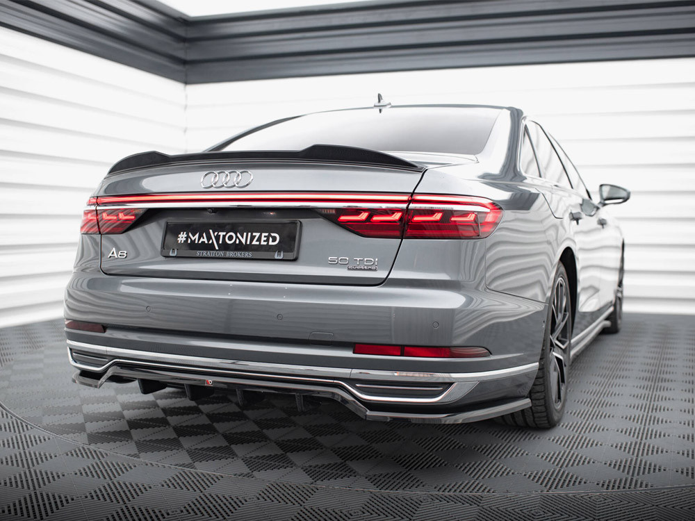Maxton Central Rear Splitter (Vertical Bars) Audi A8 D5 Maxton Central Rear Splitter (Vertical Bars) Audi A8 D5
