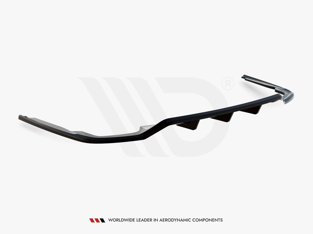 Maxton Central Rear Splitter (Vertical Bars) Audi A8 S-Line D5