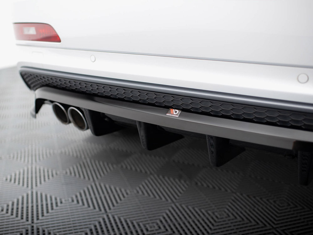 Maxton Rear Splitter (Vertical Bars) Audi Q3 S-Line 8U Maxton Rear Splitter (Vertical Bars) Audi Q3 S-Line 8U
