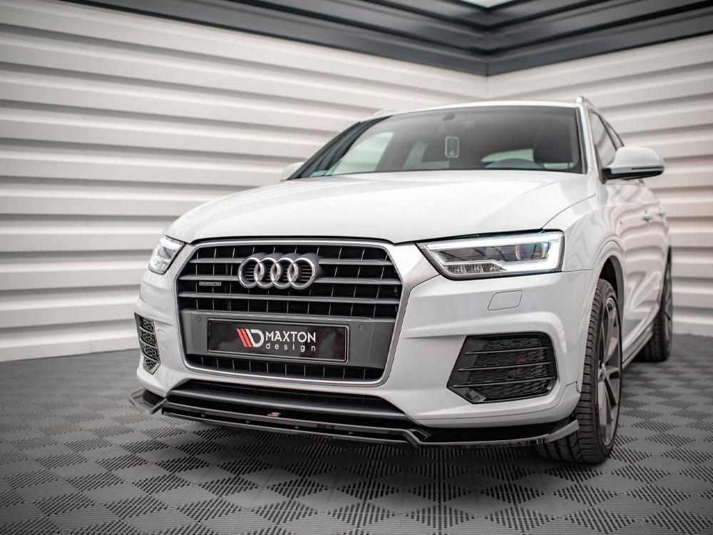 Maxton Front Splitter V.2 Audi Q3 Sport 8U Facelift