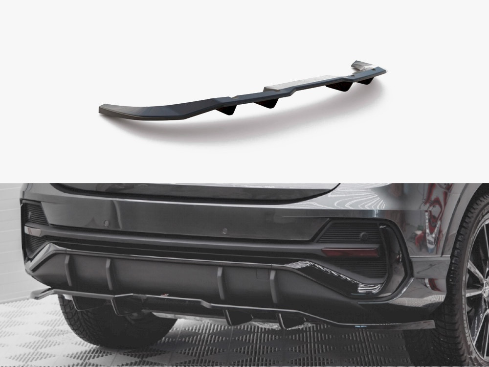 Maxton Central Rear Splitter (Vertical Bars) Audi Q3 Sportback S-Line Maxton Central Rear Splitter (Vertical Bars) Audi Q3 Sportback S-Line