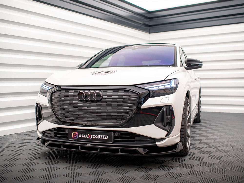 Maxton Front Splitter V.2 Audi Q4 e-Tron Sportback Mk1