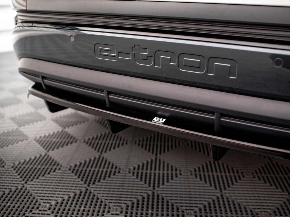 Maxton Central Rear Splitter (Vertical Bars) Audi Q4 e-Tron Sportback Mk1 Maxton Central Rear Splitter (Vertical Bars) Audi Q4 e-Tron Sportback Mk1