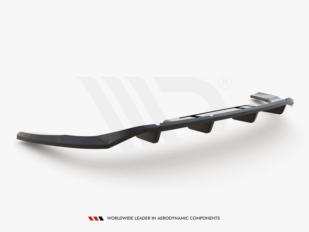 Maxton Central Rear Splitter (Vertical Bars) Audi Q4 e-Tron Sportback Mk1 Maxton Central Rear Splitter (Vertical Bars) Audi Q4 e-Tron Sportback Mk1