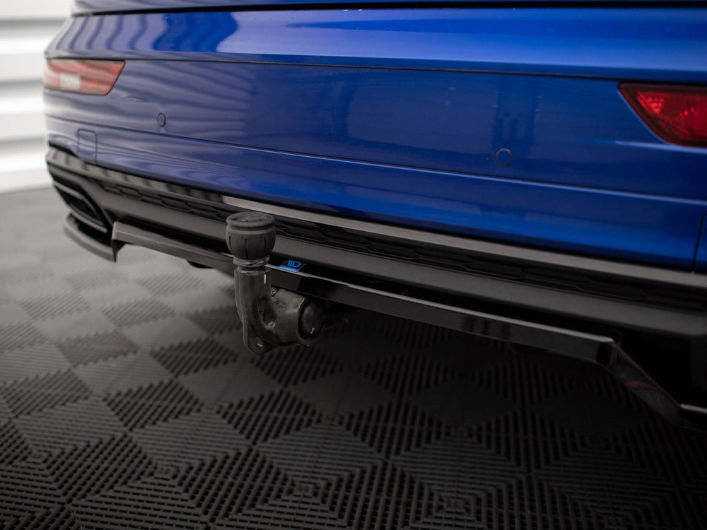 Maxton Central Rear Splitter (Vertical Bars) Audi Q5 S-Line SUV Mk2 Facelift