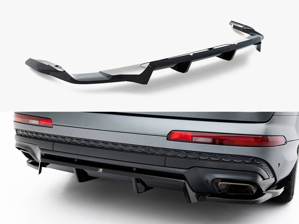 Maxton Rear Splitter (Vertical Bars) Audi Q7 S-Line Mk2 Facelift 2 Maxton Rear Splitter (Vertical Bars) Audi Q7 S-Line Mk2 Facelift 2