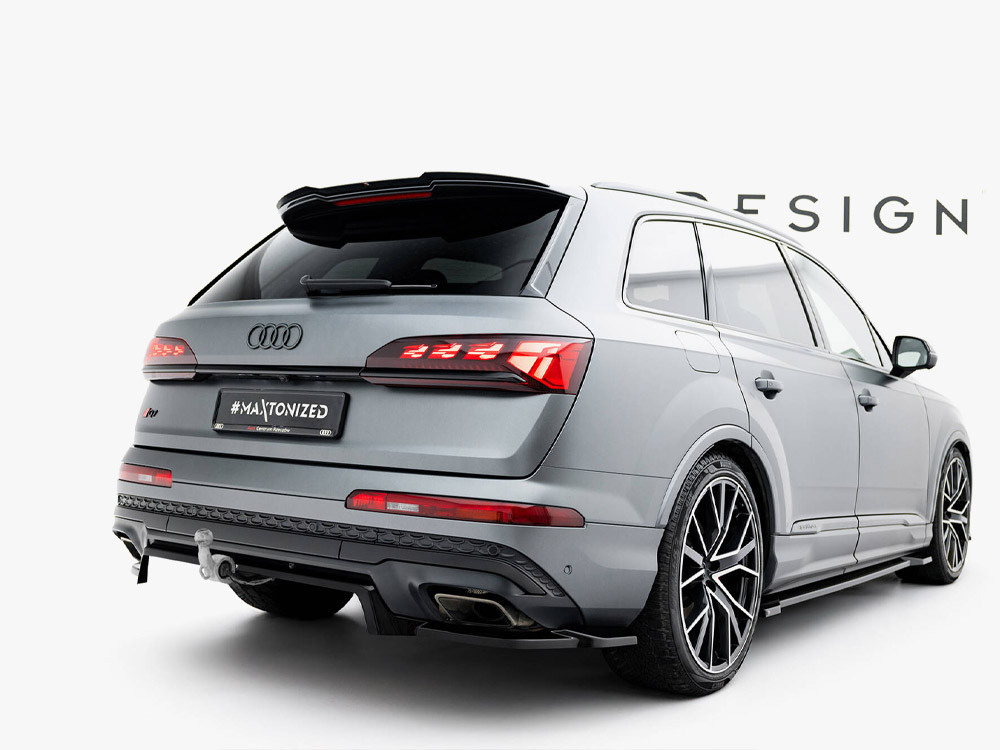Maxton Rear Splitter (Vertical Bars) Audi Q7 S-Line Mk2 Facelift 2 Maxton Rear Splitter (Vertical Bars) Audi Q7 S-Line Mk2 Facelift 2