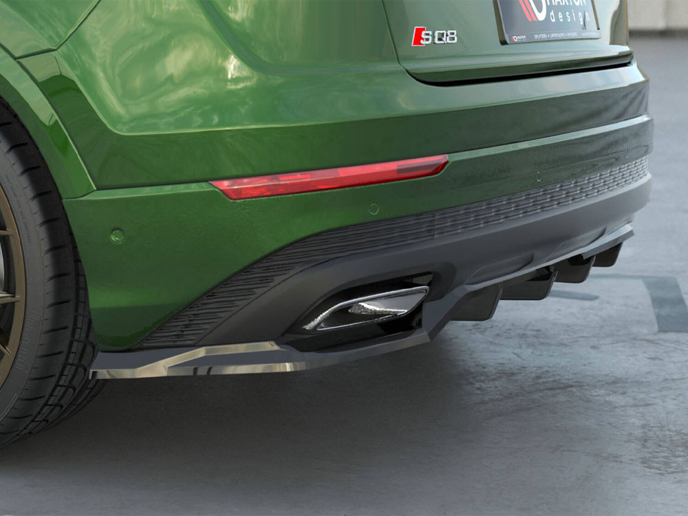 Maxton Rear Splitter (Vertical Bars) Audi Q8 Mk1 Facelift Maxton Rear Splitter (Vertical Bars) Audi Q8 Mk1 Facelift