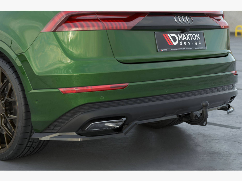 Maxton Rear Splitter (Vertical Bars) Audi Q8 Mk1 Facelift Maxton Rear Splitter (Vertical Bars) Audi Q8 Mk1 Facelift