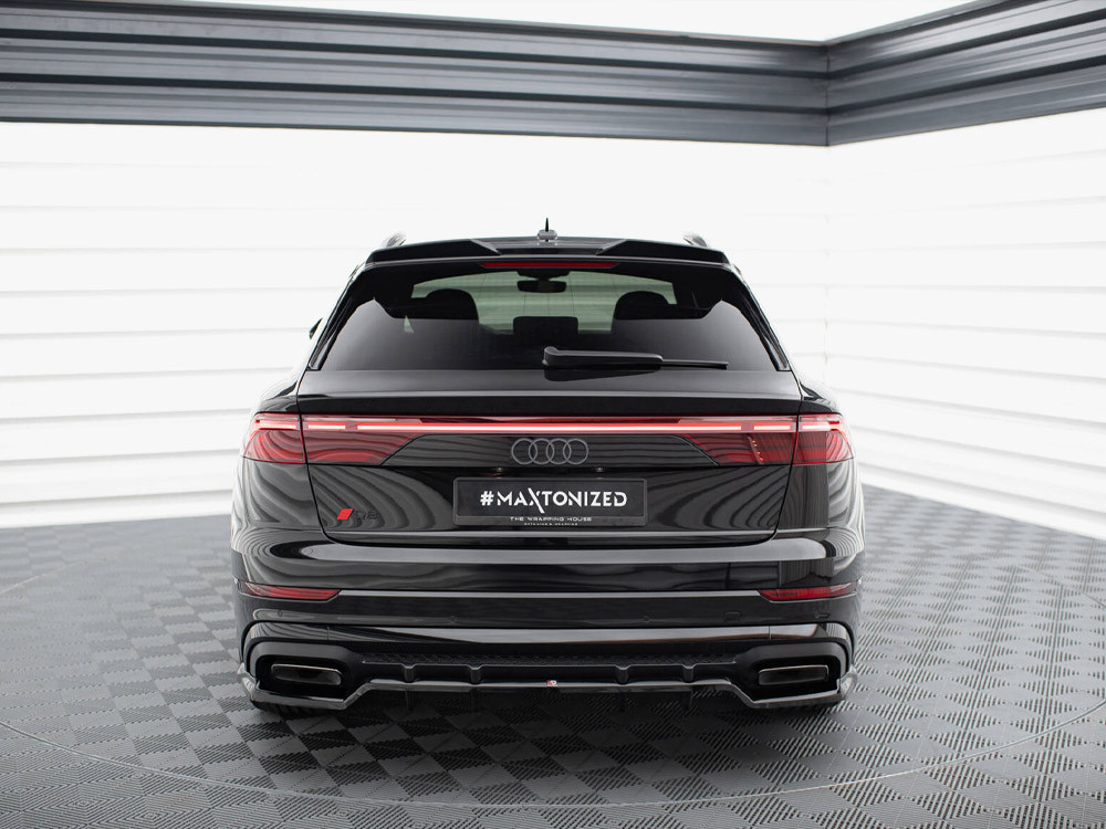 Maxton Rear Splitter (Vertical Bars) V.1 Audi SQ8 / Q8 S-Line Mk1 Facelift Maxton Rear Splitter (Vertical Bars) V.1 Audi SQ8 / Q8 S-Line Mk1 Facelift