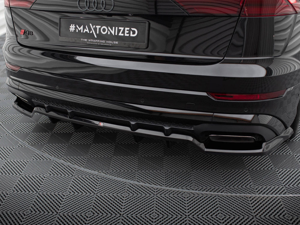 Maxton Rear Splitter (Vertical Bars) V.1 Audi SQ8 / Q8 S-Line Mk1 Facelift Maxton Rear Splitter (Vertical Bars) V.1 Audi SQ8 / Q8 S-Line Mk1 Facelift