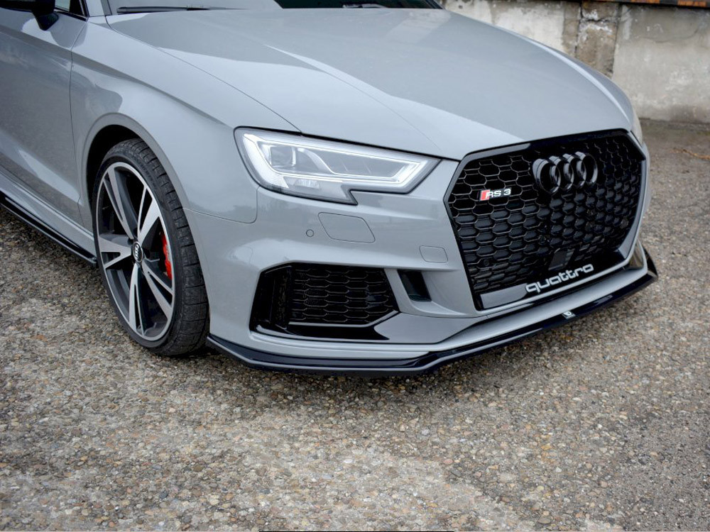 Maxton Front Splitter V.2 Audi RS3 8V Facelift Sedan (2017-2020)