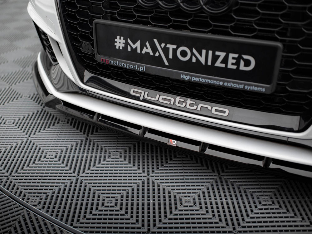 Maxton Front Splitter V.3 Audi RS3 Sedan 8V Facelift Maxton Front Splitter V.3 Audi RS3 Sedan 8V Facelift