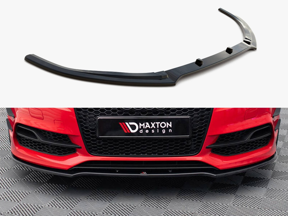 Maxton Front Splitter V.2 Audi S3 / A3 S-Line 8V Sedan / Cabrio (2013-2016)