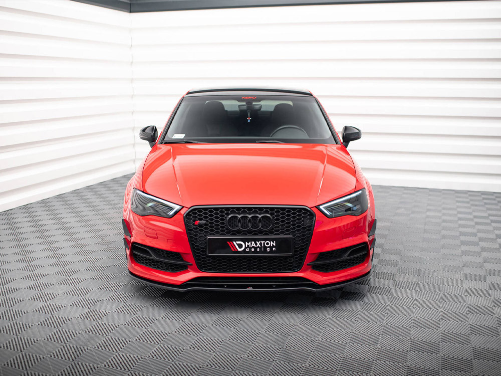 Maxton Front Splitter V.2 Audi S3 / A3 S-Line 8V Sedan / Cabrio (2013-2016)