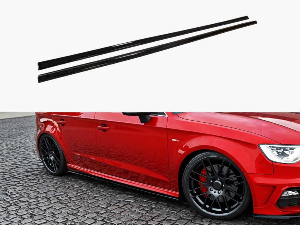 Maxton Side Skirts Diffusers Audi S3 / A3 S-line 8V / 8V FL Sportback