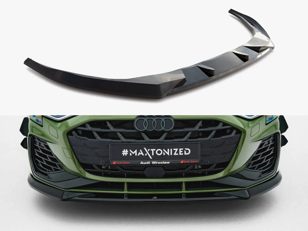 Maxton Front Splitter V.1 Audi S3 Sportback / A3 S-Line Sportback 8Y Facelift Maxton Front Splitter V.1 Audi S3 Sportback / A3 S-Line Sportback 8Y Facelift