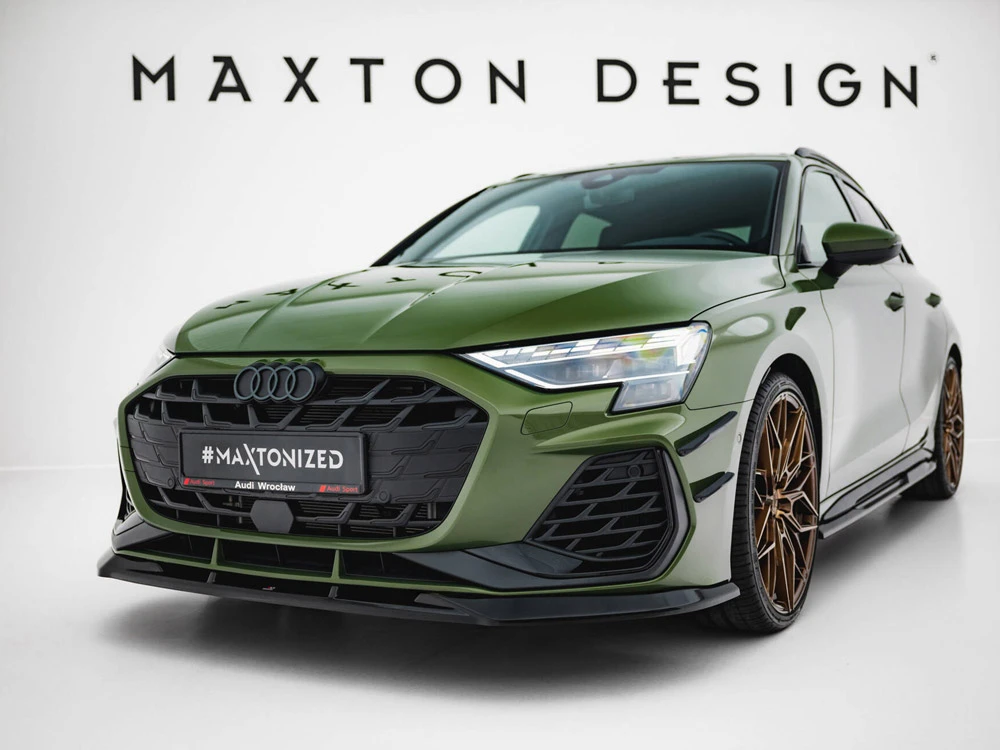 Maxton Front Splitter V.1 Audi S3 Sportback / A3 S-Line Sportback 8Y Facelift Maxton Front Splitter V.1 Audi S3 Sportback / A3 S-Line Sportback 8Y Facelift