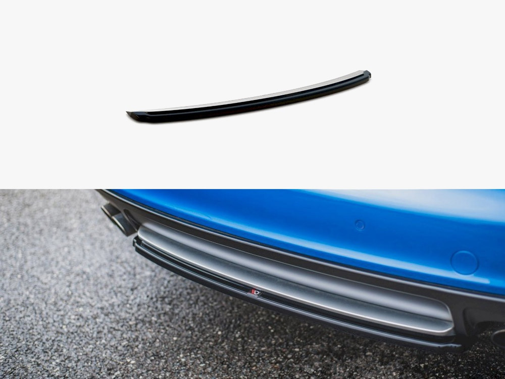 Maxton Central Rear Splitter Audi S4/ A4 S-line B8 Sedan (2008-2011)