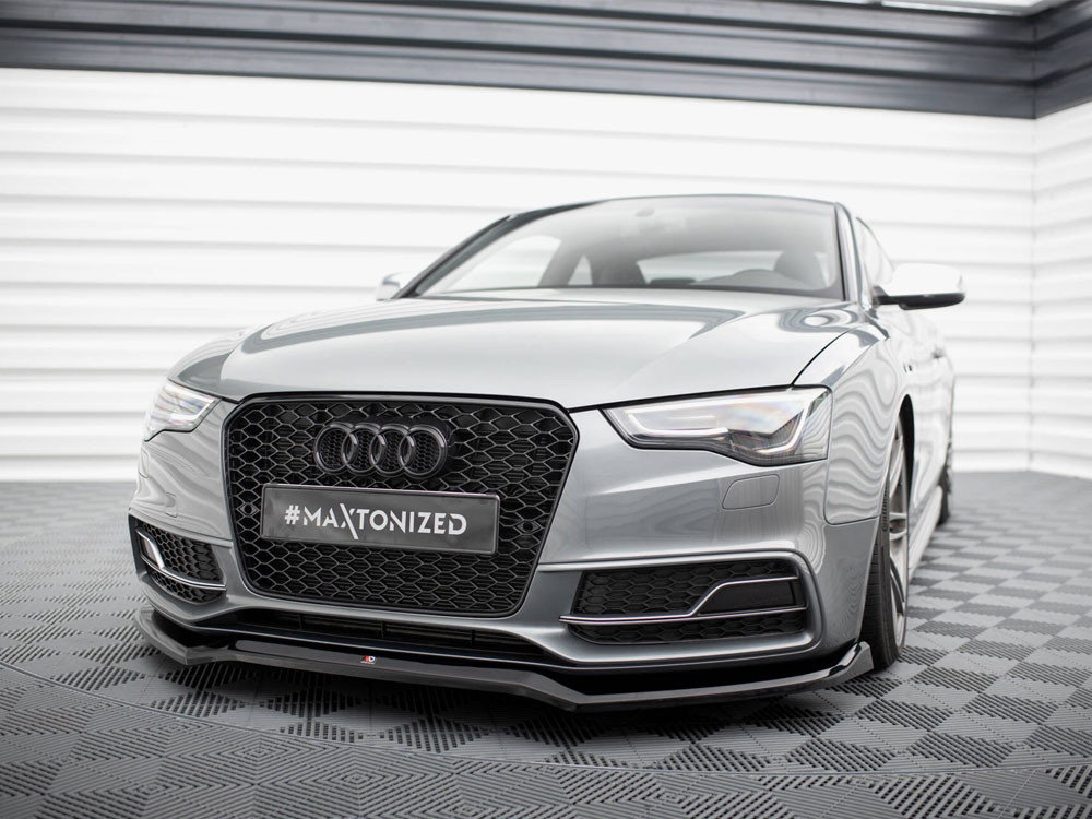 Maxton Front Splitter V.4 Audi S5 / A5 S-Line Coupe / Sportback 8T Facelift Maxton Front Splitter V.4 Audi S5 / A5 S-Line Coupe / Sportback 8T Facelift