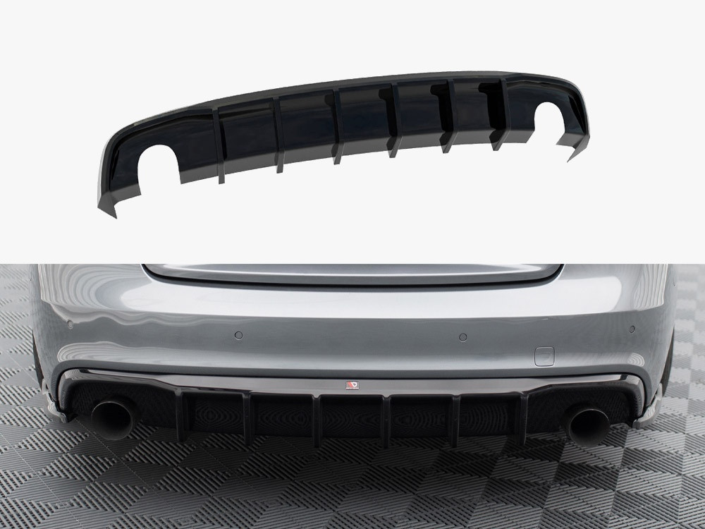 Maxton Rear Valance Audi A5 S-Line Coupe / Sportback 8T Facelift (Version with single exhausts on both sides) Maxton Rear Valance Audi A5 S-Line Coupe / Sportback 8T Facelift (Version with single exhausts on both sides)
