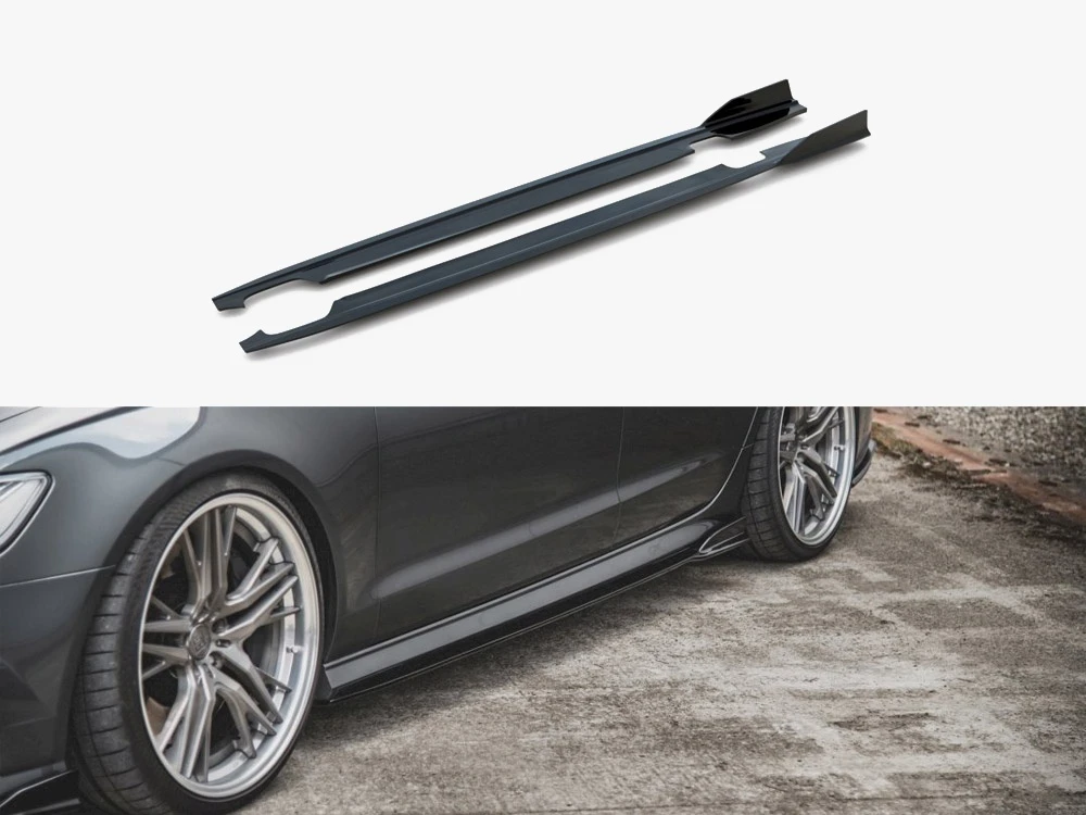 Maxton Side Skirts Diffusers Audi A6 / A6 C7 S-Line / S6 C7 FL Maxton Side Skirts Diffusers Audi A6 / A6 C7 S-Line / S6 C7 FL