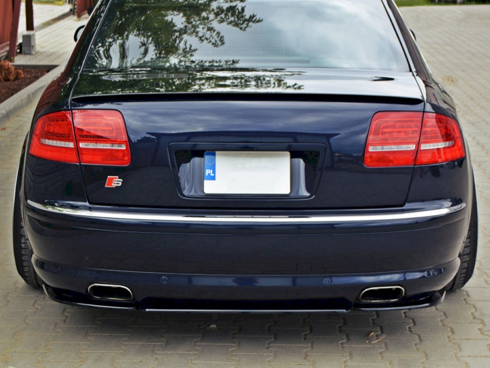 Maxton Central Rear Splitter (Vertical Bars) Audi S8 D3 (2006-2010)