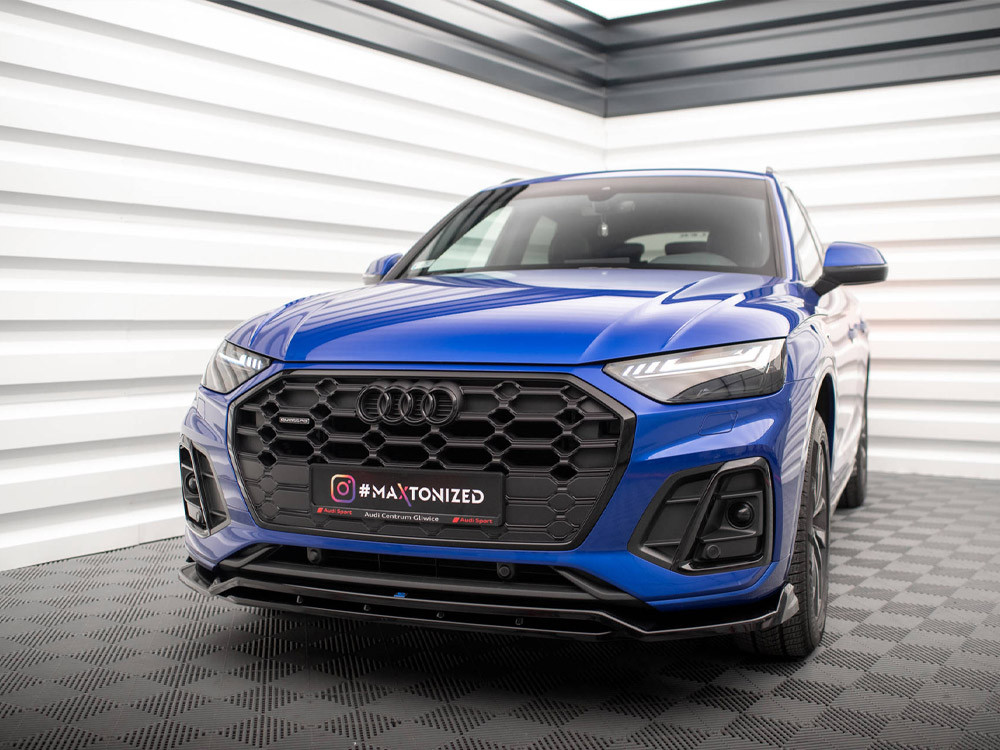Maxton Front Splitter V.1 Audi SQ5 / Q5 S-Line SUV / Sportback Mk2 Facelift Maxton Front Splitter V.1 Audi SQ5 / Q5 S-Line SUV / Sportback Mk2 Facelift