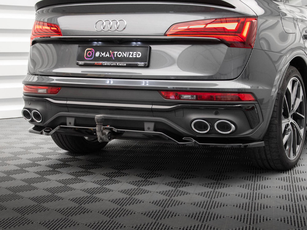 Maxton Rear Splitter (Vertical Bars) Audi SQ5 / Q5 S-Line Sportback Mk2 Facelift Maxton Rear Splitter (Vertical Bars) Audi SQ5 / Q5 S-Line Sportback Mk2 Facelift