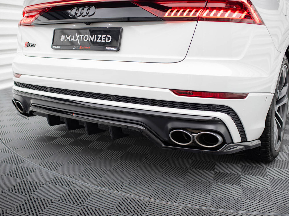 Maxton Central Rear Splitter (Vertical Bars) V.2 Audi SQ8 Mk1 Maxton Central Rear Splitter (Vertical Bars) V.2 Audi SQ8 Mk1