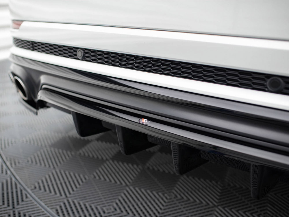 Maxton Central Rear Splitter (Vertical Bars) V.2 Audi SQ8 Mk1 Maxton Central Rear Splitter (Vertical Bars) V.2 Audi SQ8 Mk1