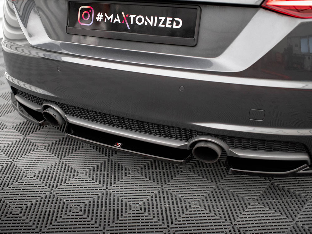 Maxton Central Rear Splitter Audi TT S-Line 8S Maxton Central Rear Splitter Audi TT S-Line 8S